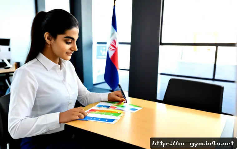 피트니스 경영사 업무별 우선 순위 정하기 - Photorealistic fitness business manager in a modest professional outfit seated at a clean modern gym...